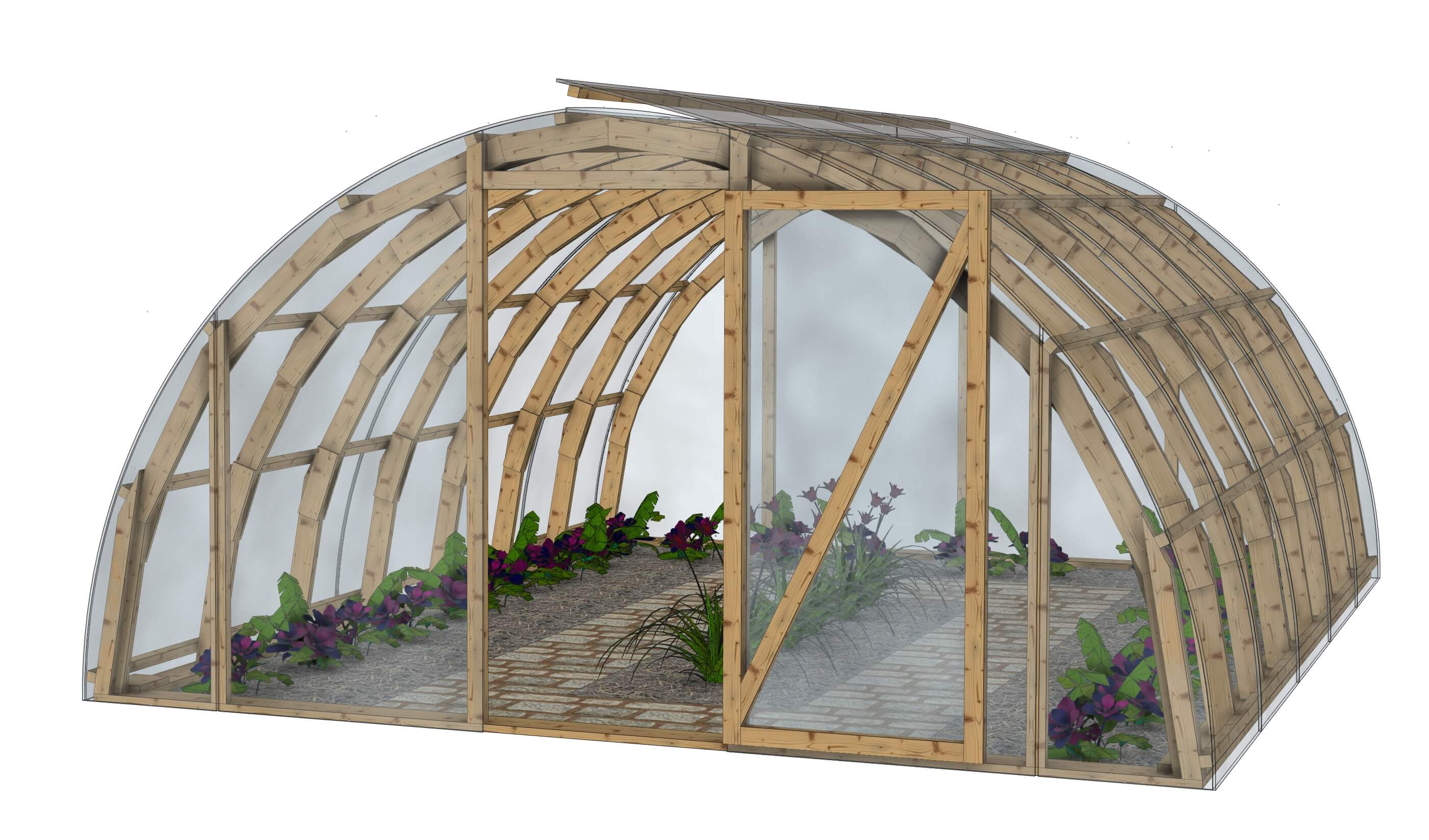 Serre de jardin tunnel : EcoTunnel 4x5 m