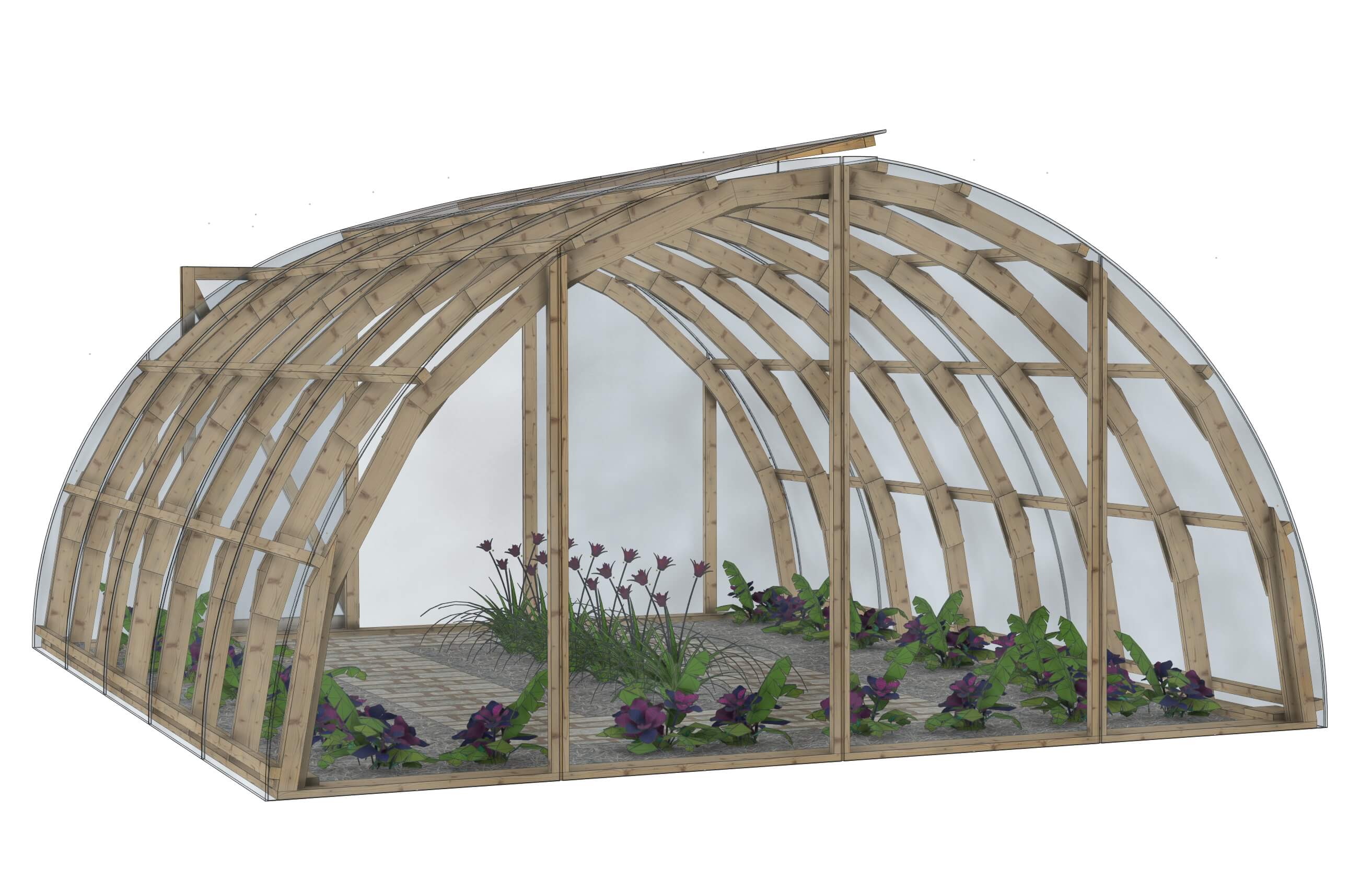 Serre de jardin tunnel : EcoTunnel 4x5 m