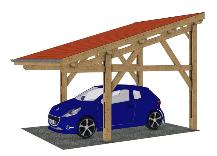 Plan carport bois : L'Epure