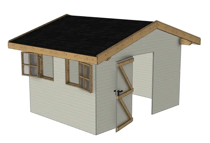 Plan abri de jardin 12 m² : Le Jardin Secret