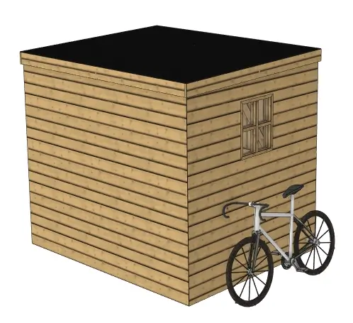 Plan abri de jardin 5 m² : Le Pratique