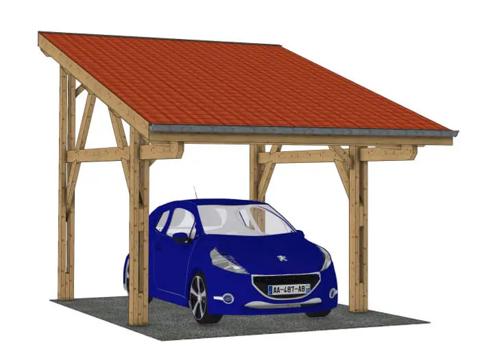 Plan carport bois : L'Epure