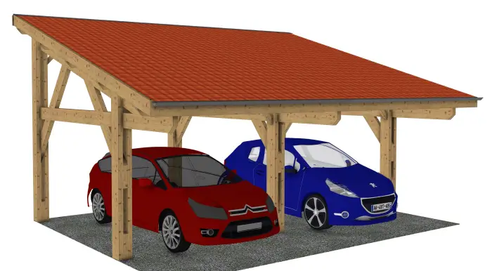 Plan carport bois : L'Epure Duo