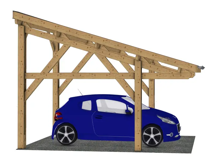 Plan carport bois : L'Epure
