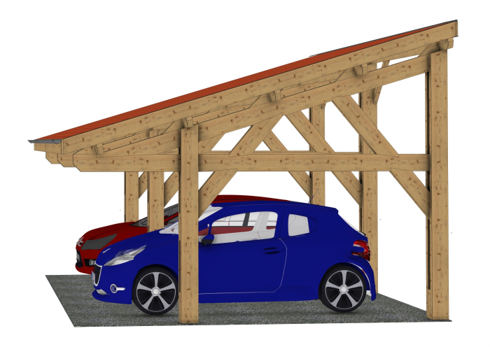 Plan carport bois : L'Epure Duo
