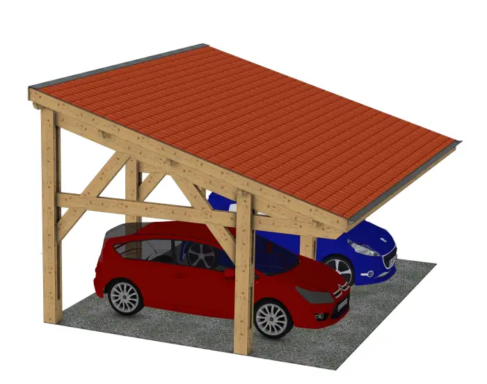 Plan carport bois : L'Epure Duo