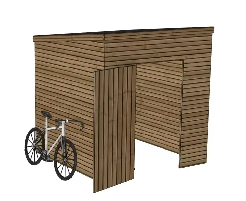 Plan abri de jardin 5m² : Le Quatre bois