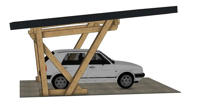 Plan carport bois : L'Atlas