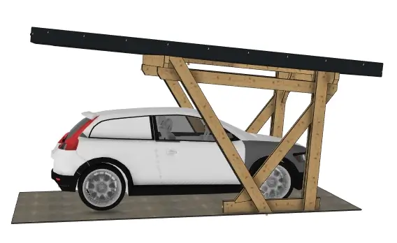 Plan carport bois : L'Atlas