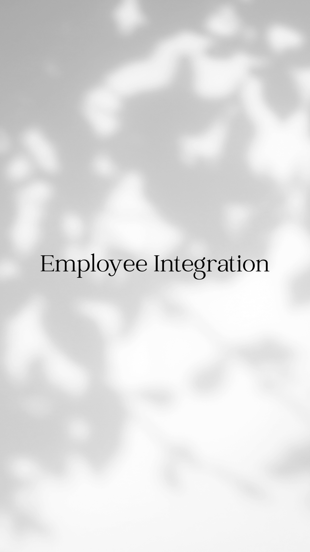 12 Week Employee Integration - Consultation Call