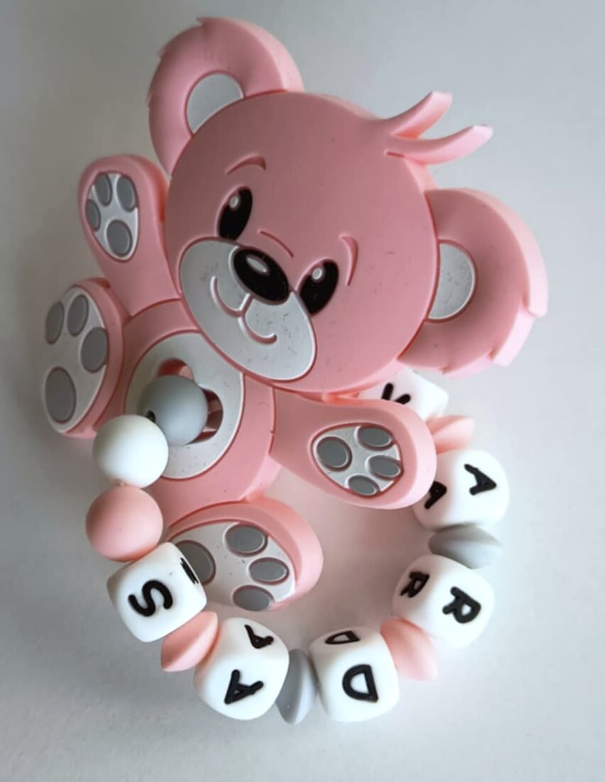 Silikoninis kramtukas su vardu