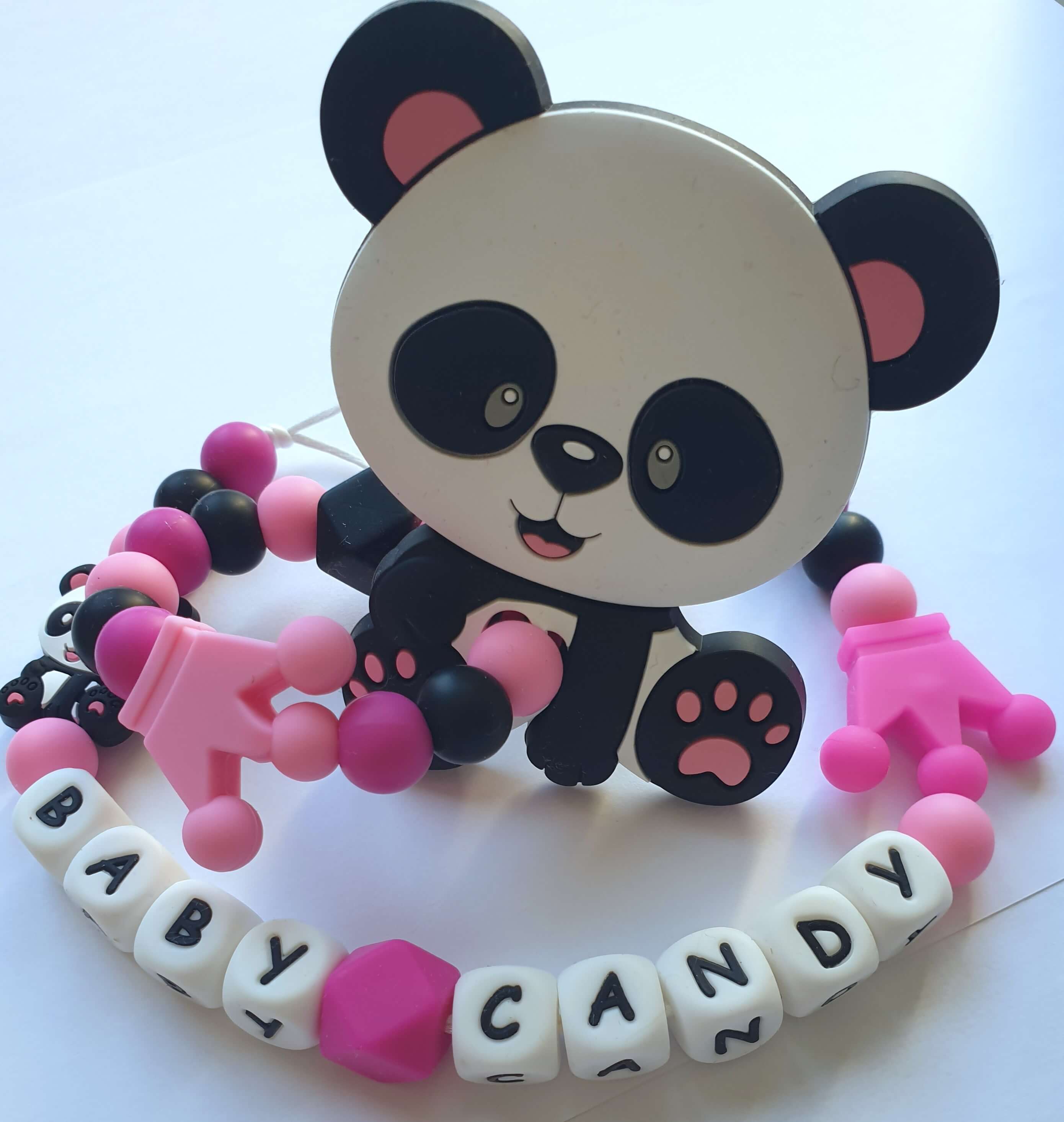 Baby Candy čiulptuko laikiklis ir kramtukas su apyranke