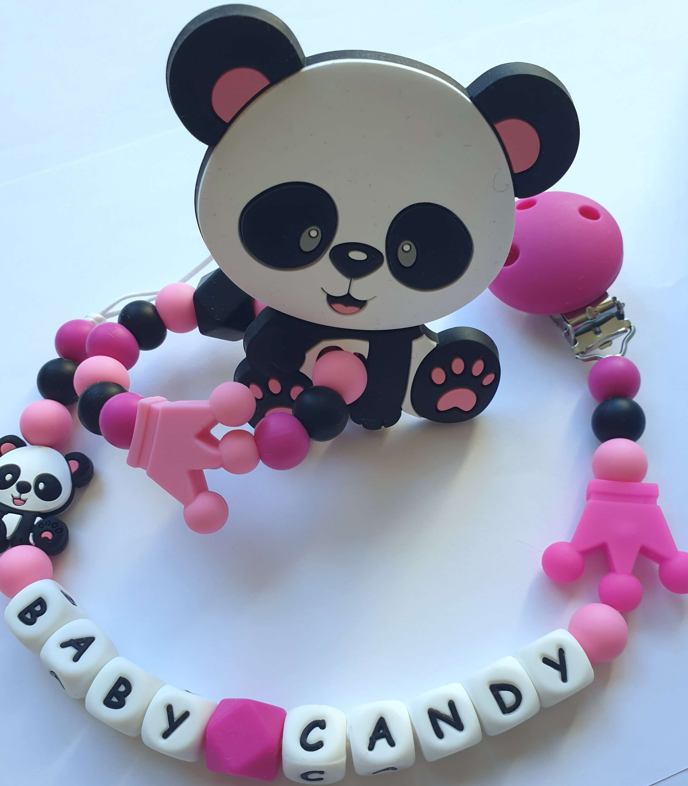 Baby Candy čiulptuko laikiklis ir kramtukas su apyranke