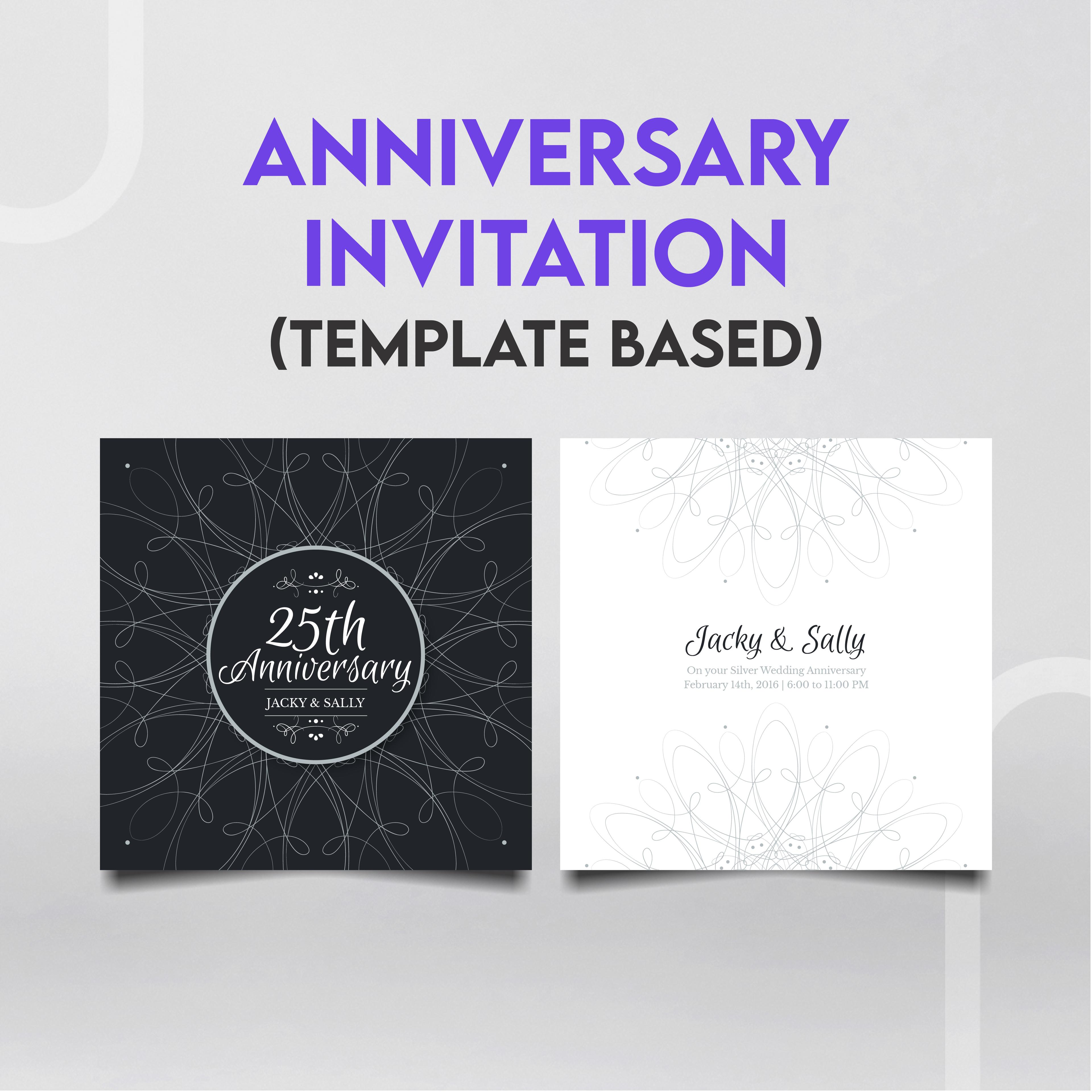 Anniversary Invitation (Template Based)