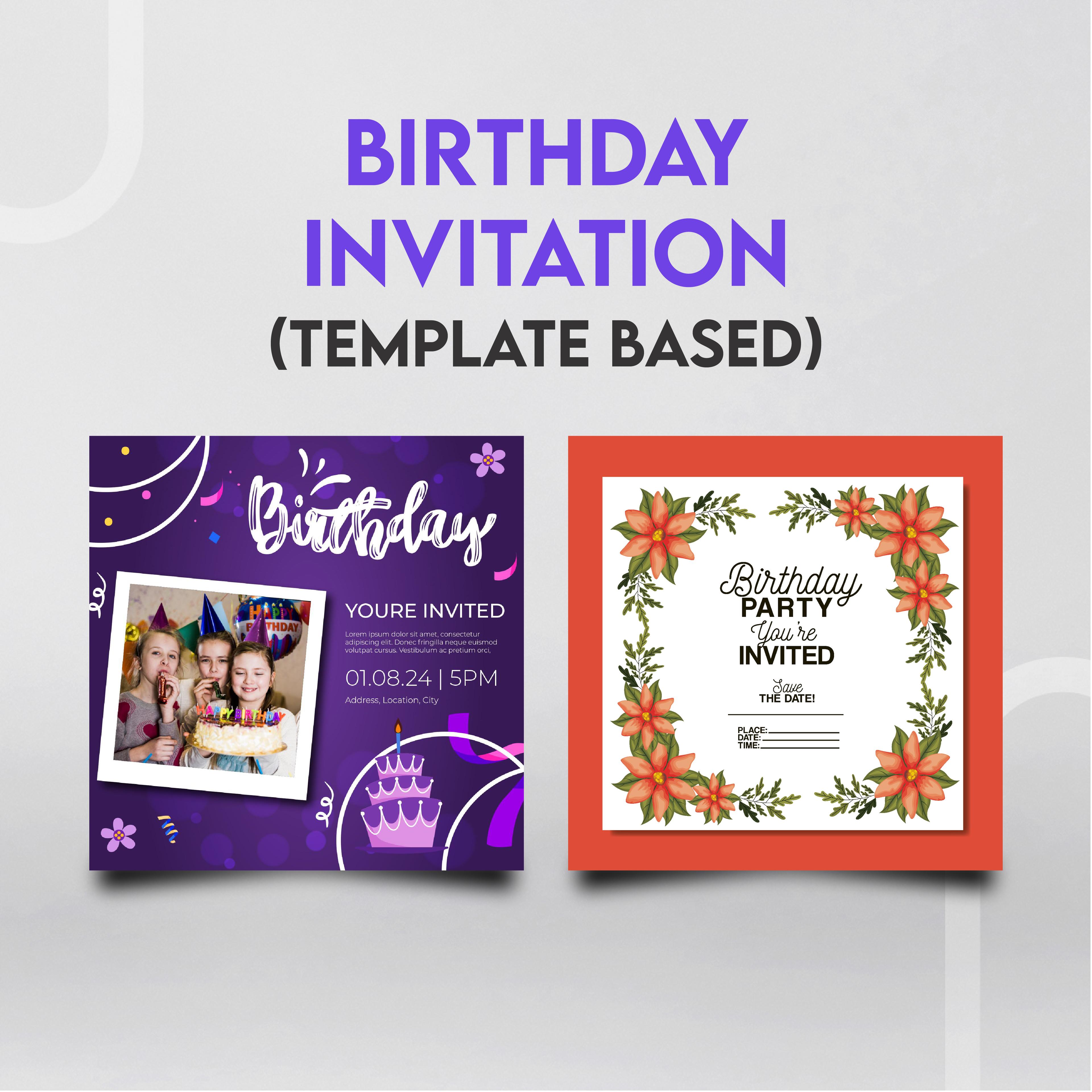 Birthday Invitation (Template Based)