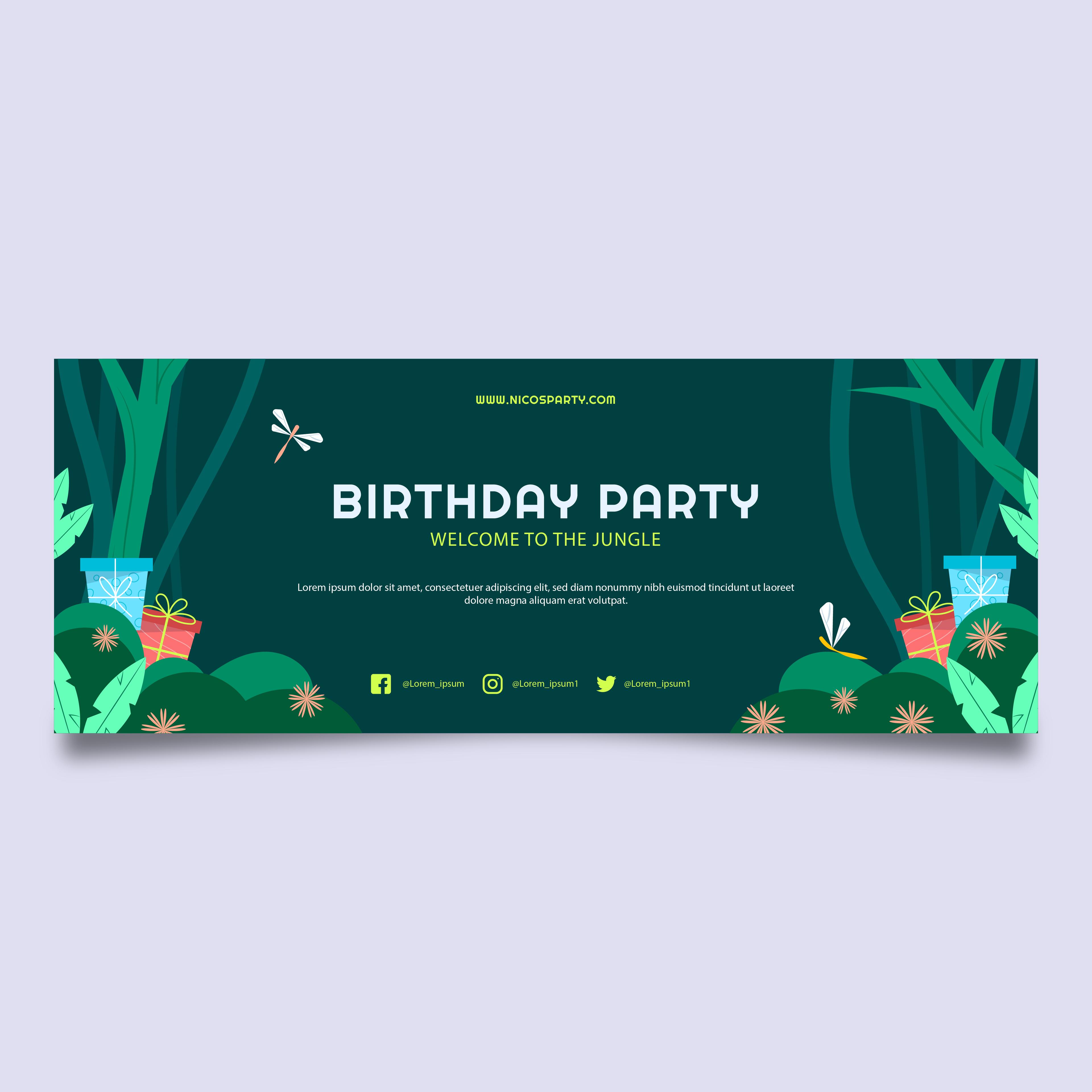 Birthday Invitation (Template Based)