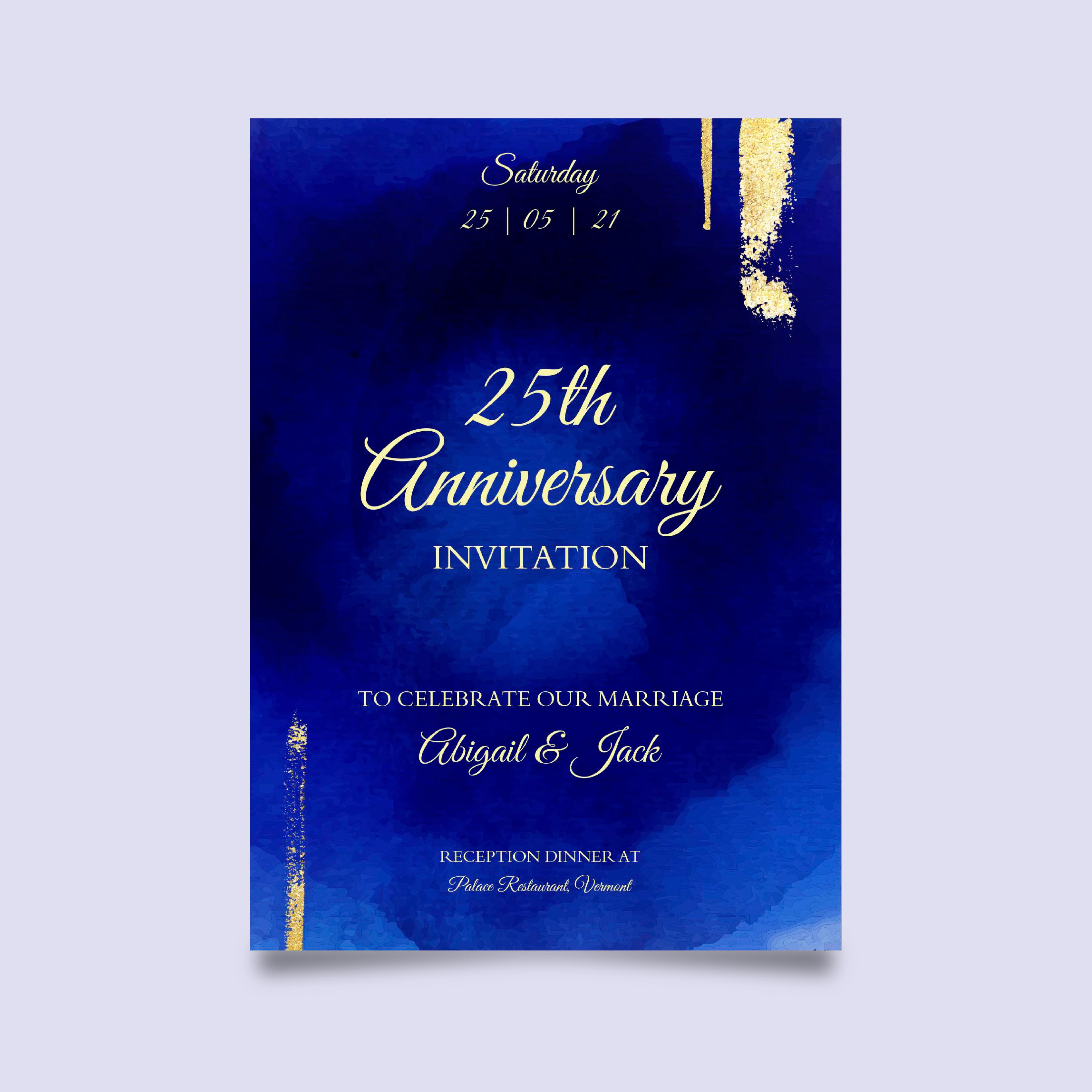 Anniversary Invitation (Template Based)