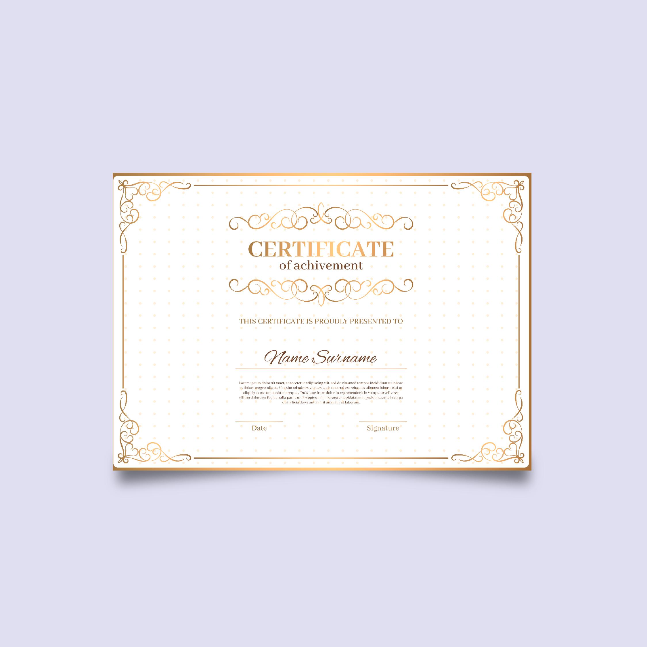 Certificate (Template Based)