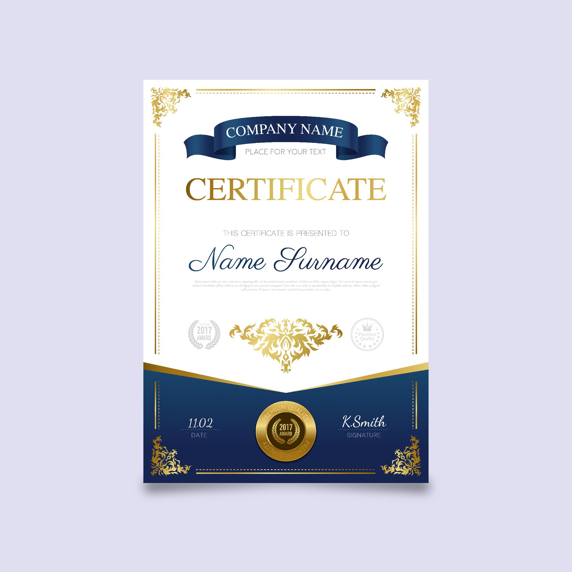 Certificate (Template Based)