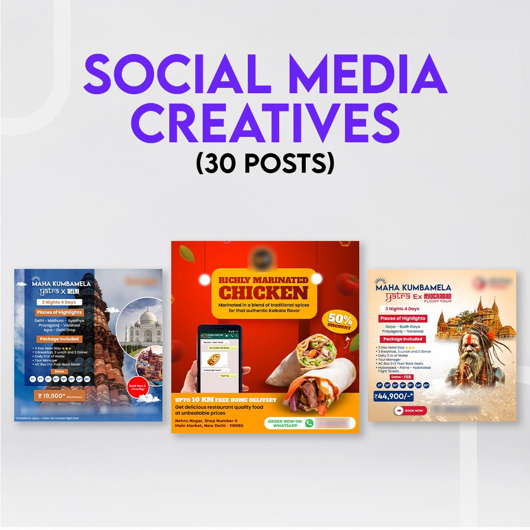 Social Media Creatives (30 Posts)