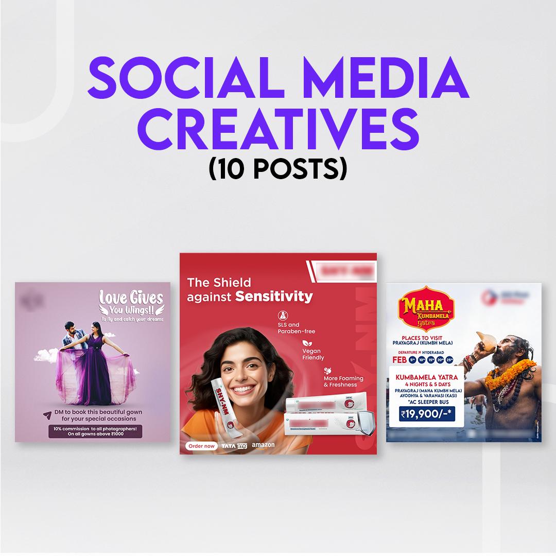 Social Media Creatives (10 Posts)