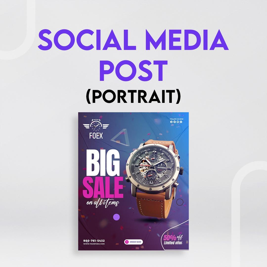 Custom Social Media Portrait Design