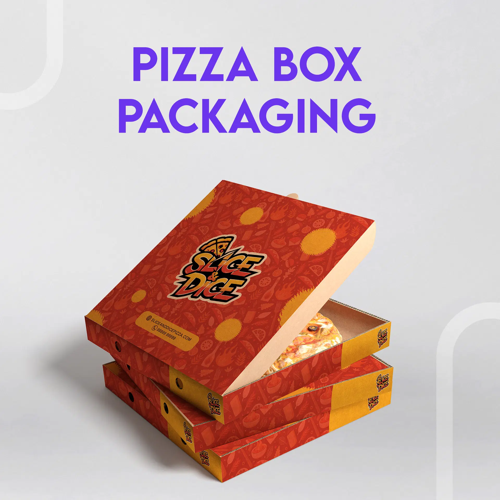 Pizza Box Packaging Design