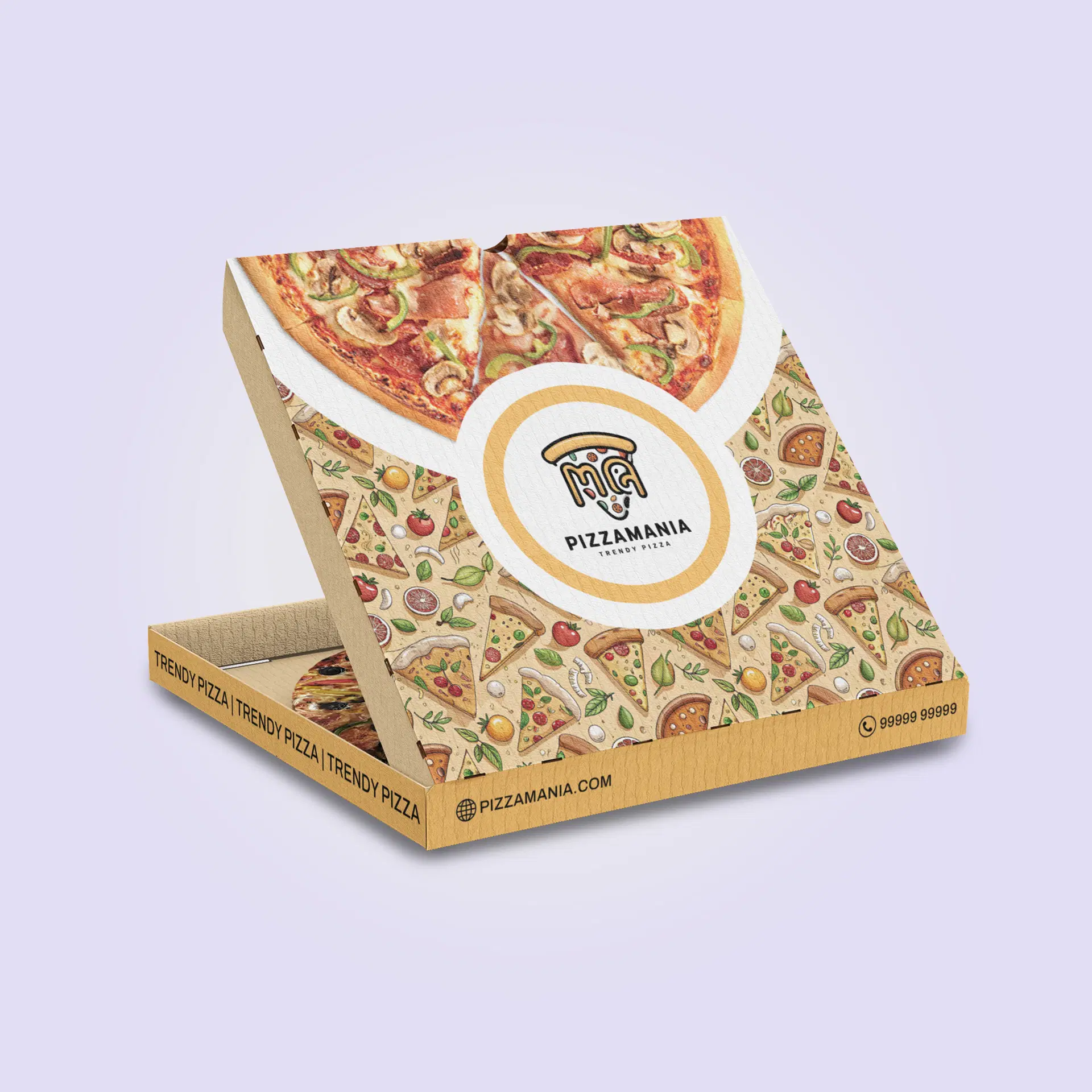 Pizza Box Packaging Design