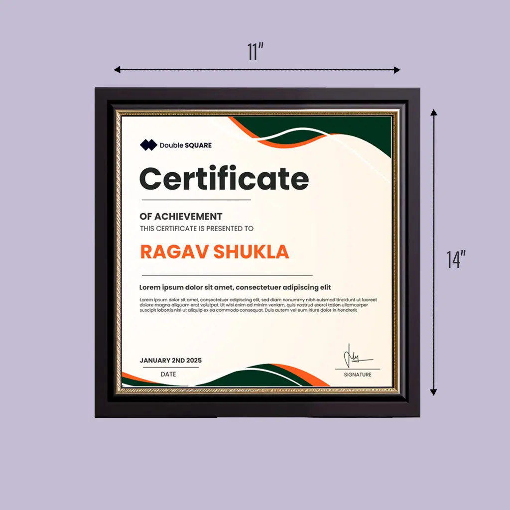Custom Certificate Design (Portrait)