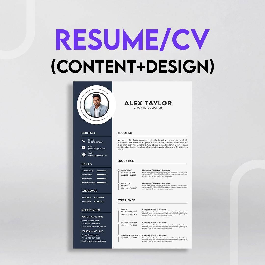 Resume/CV Design (with Copyediting)