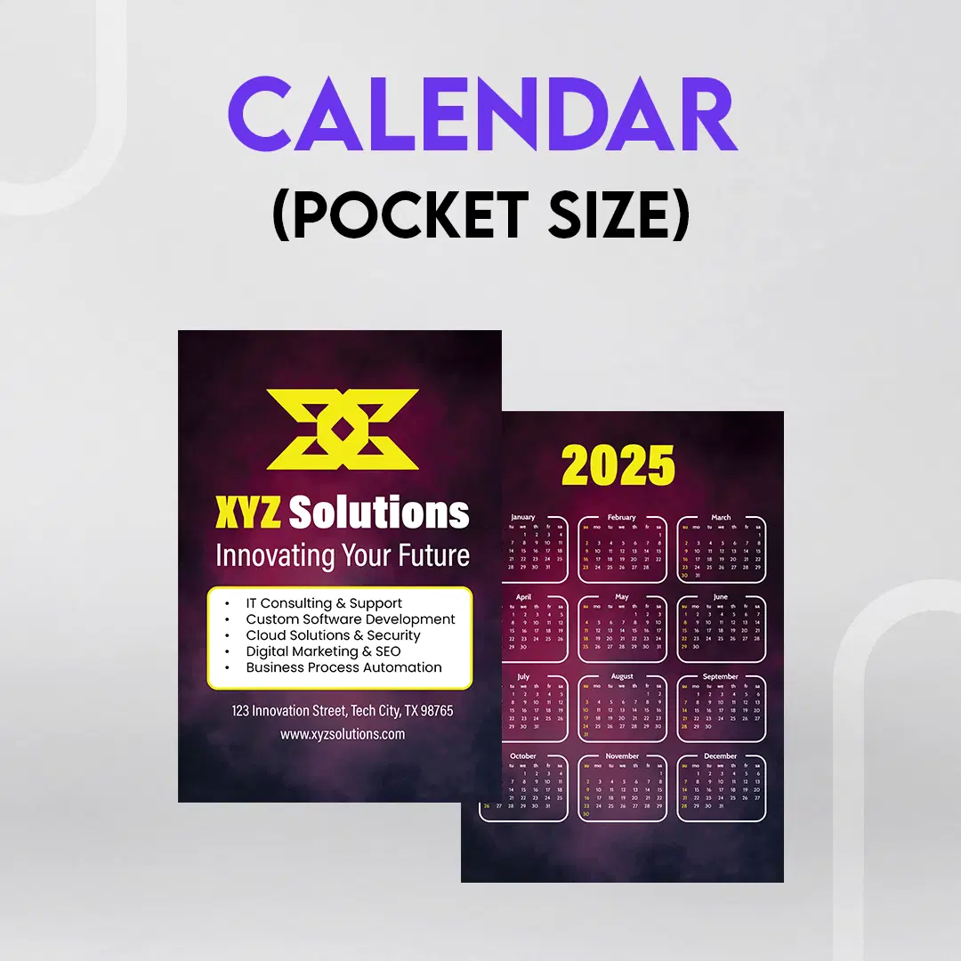 Pocket Calendar Design