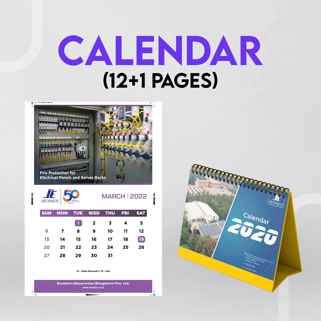 Desk/Wall Calendar Design (12+1 Pages)
