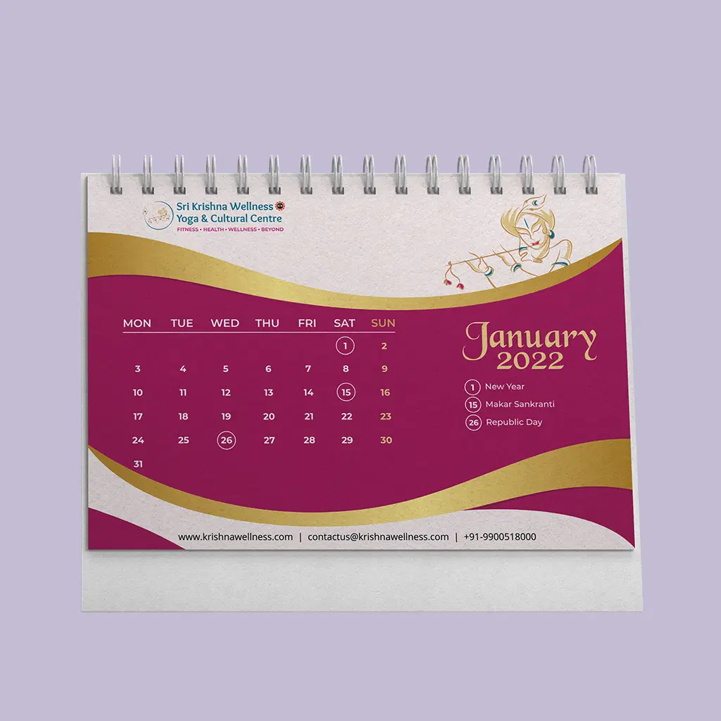 Desk/Wall Calendar Design(6+1 Pages)