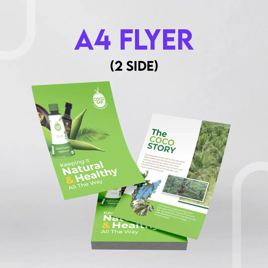 Custom A4 Flyer Design (Two Side)