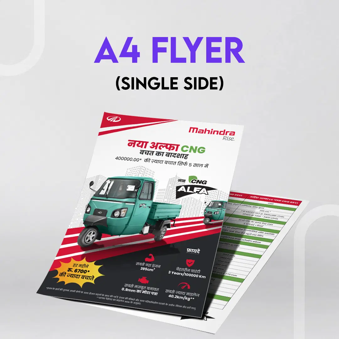 Custom A4 Flyer Design (One Side)