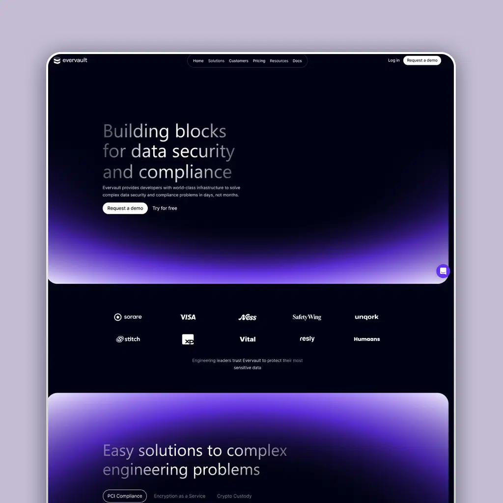 Website/Landing Page UI Design (4 Screens)