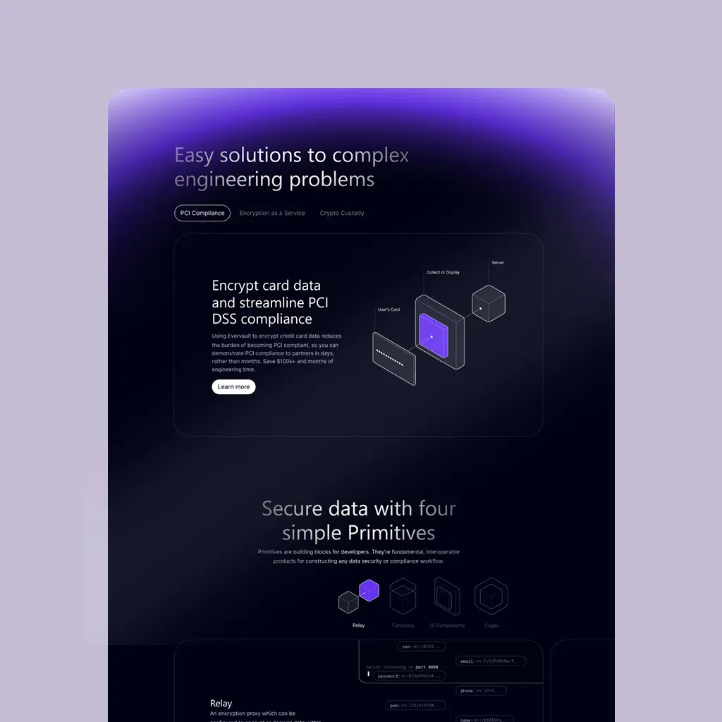 Website/Landing Page UI Design (4 Screens)
