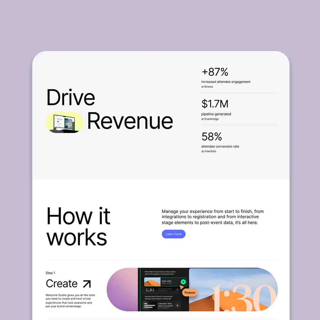 Website/Landing Page UI Design (6 Screens)