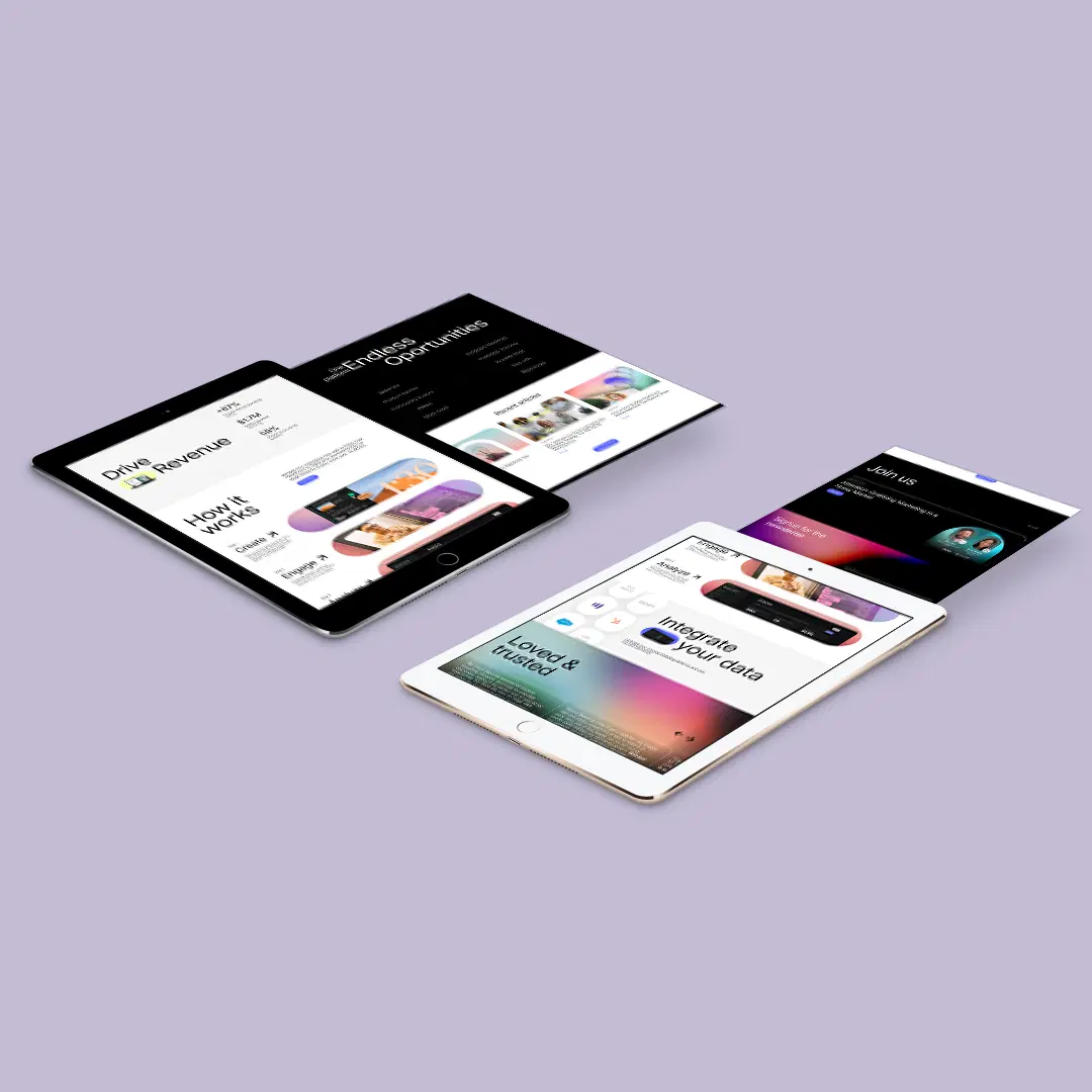 Website/Landing Page UI Design (6 Screens)