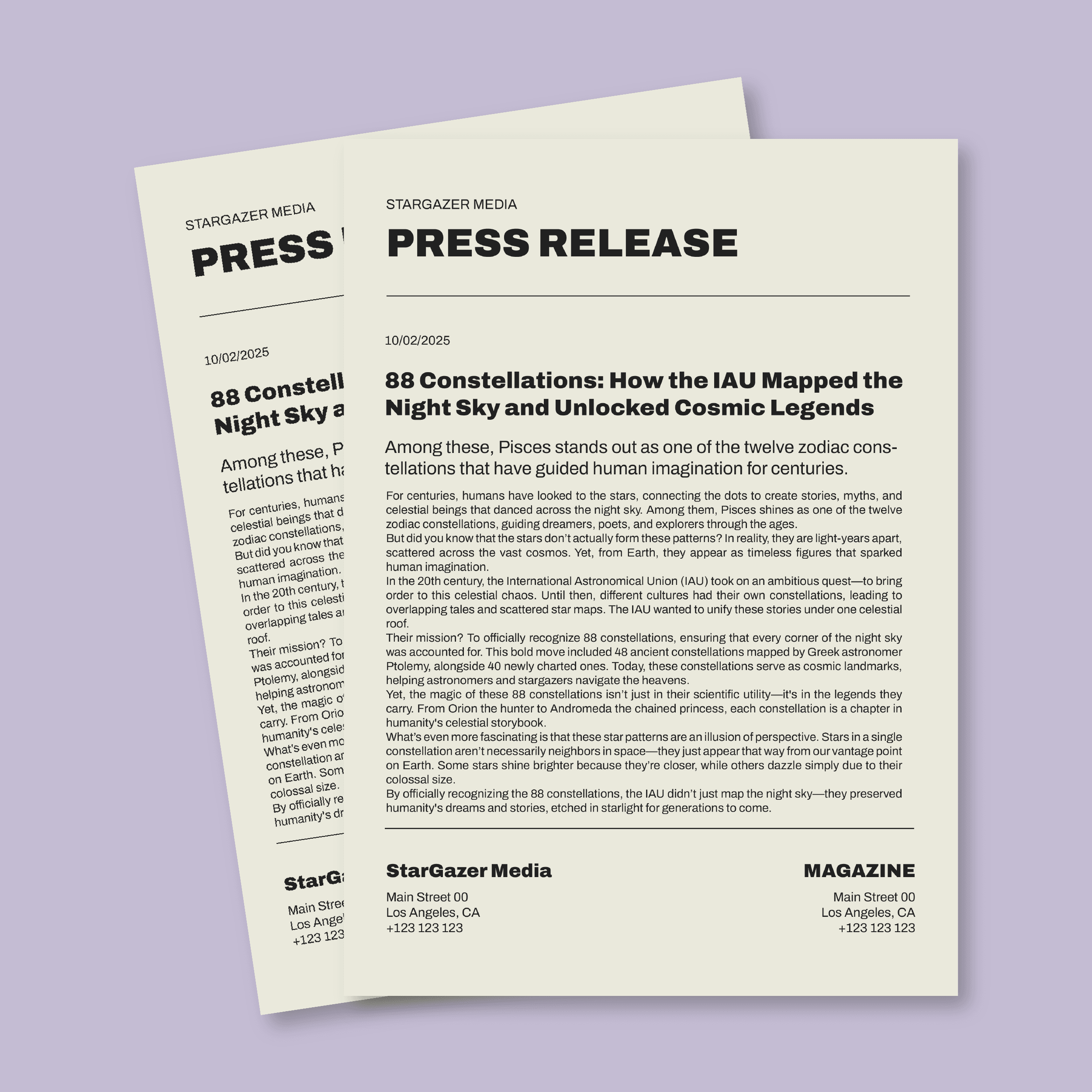 Copywriting (Press Release)