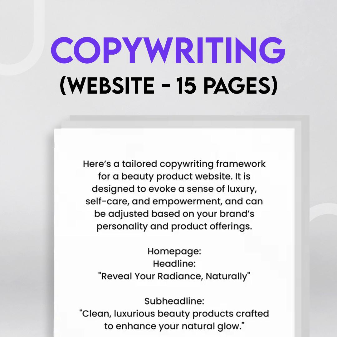 Website Copy (15 Pages)