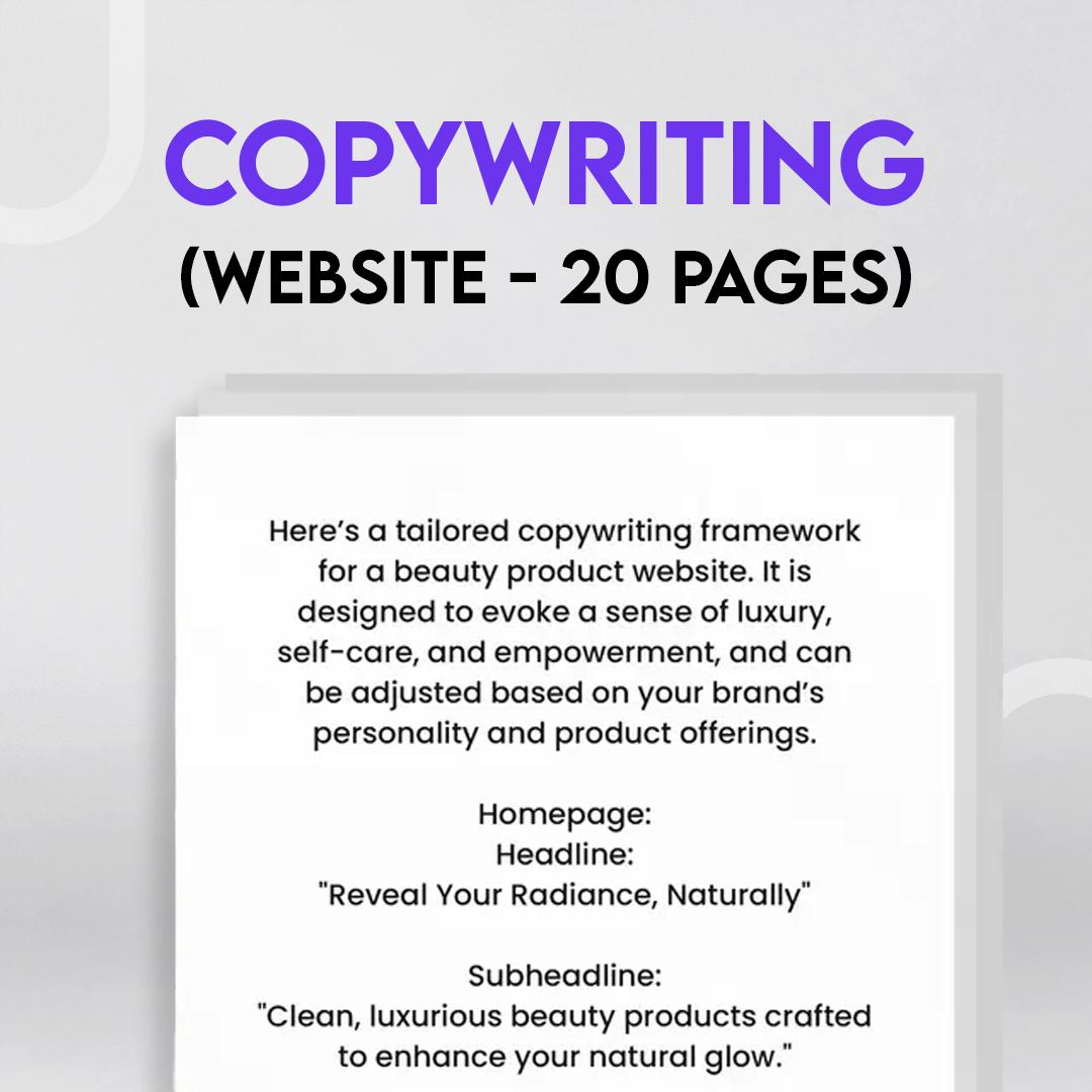 Website Copy (20 Pages)
