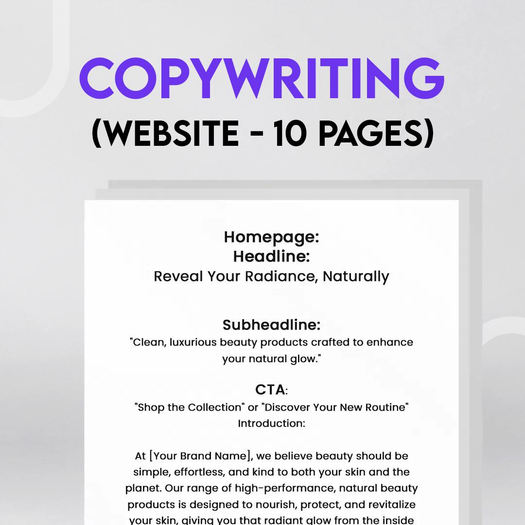 Website Copy (10 Pages)