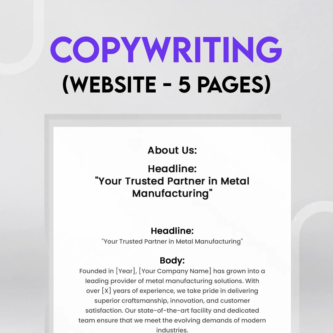Website Copy (5 Pages)