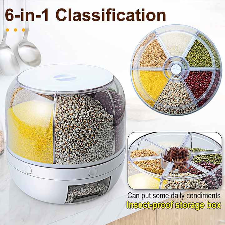 Smarter Lebensmittelaufbewahrungsbehälter 6 in 1  /  Smart food storage container 6 in 1