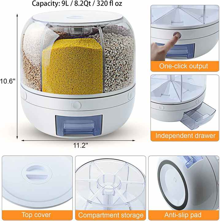 Smarter Lebensmittelaufbewahrungsbehälter 6 in 1  /  Smart food storage container 6 in 1
