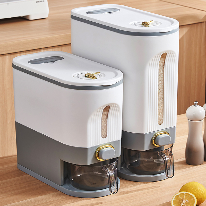 Lebensmittelaufbewahrungsbehälter für z.B. Reis  /  Food storage containers for e.g. rice