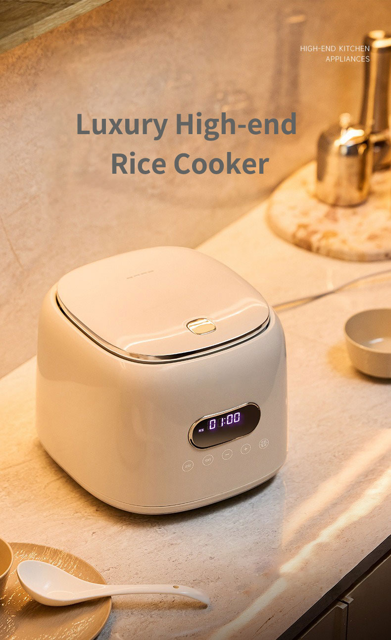  Hochwertiger 2,5L Multifunktions-Reiskocher mit Edelstahl-Innentopf / High-quality 2.5 litre multifunctional rice cooker with stainless steel inner pot
