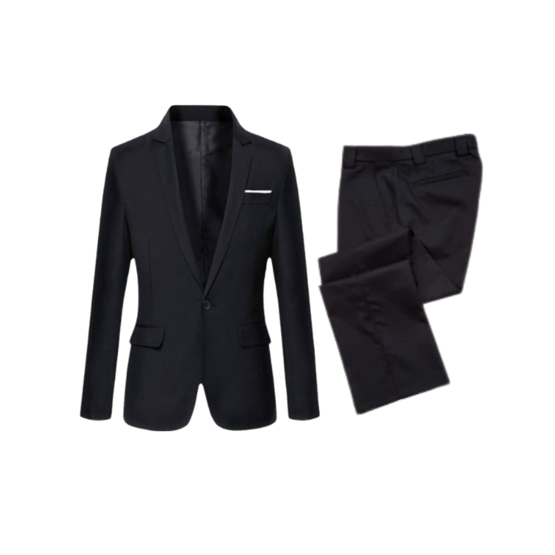 Men's Classic Black Suit