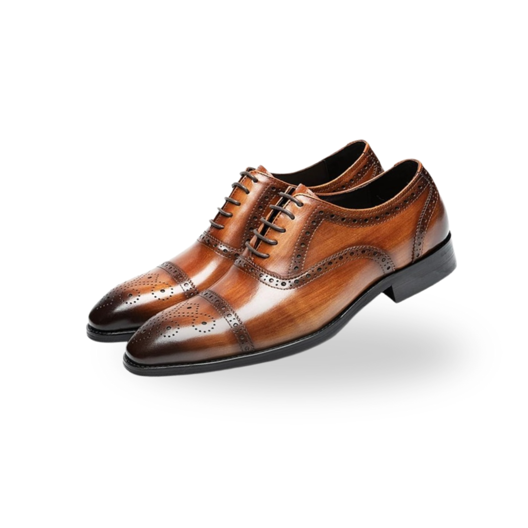 Men's Brown Oxford Dress Shoes